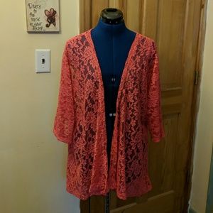 Lula Roe Pink Lace Cover-Up